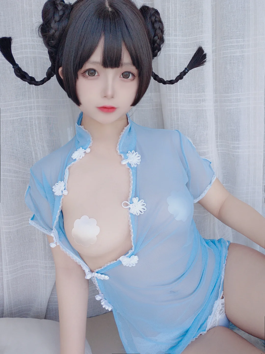 日奈娇 - 透明旗袍自拍 [50P-77MB] tg@simisebaisi 【丝足阁】004.webp